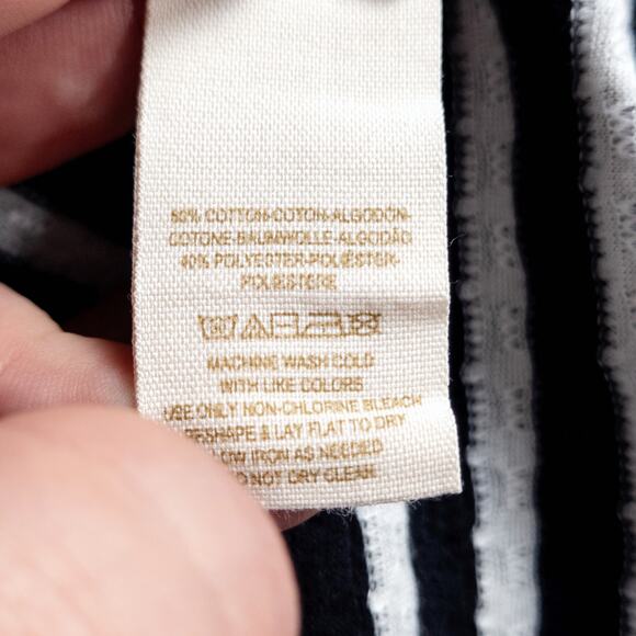 Free People Women’s Top Nautical Preppy Indie Striped Knit Cropped Cotton Small - Picture 6 of 7